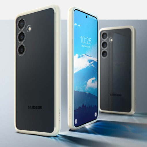 Samsung S24 umbris Spigen Ultra Hybrid plastikust taguse ja silikoonist raamiga labipaistev bee 10